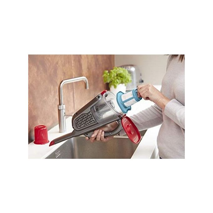 Black+Decker BHHV315B Dustbuster Aspirabriciole Ricaricabile Capacita' 0,7 L Tecnologia Litio 12 V Titanium-Red