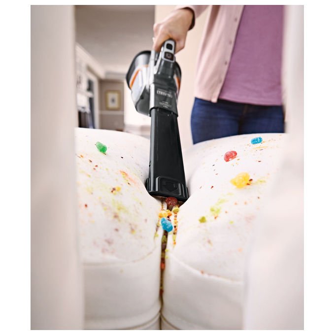 Black and Decker BHHV520JF-QW Aspirapolvere Portatile Senza Fili 0,7 L Autonomia 21 min Filtri Lavabili colore Nero Argento Titanio