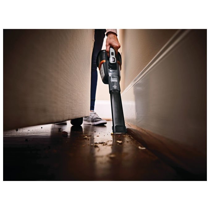 Black and Decker BHHV520JF-QW Aspirapolvere Portatile Senza Fili 0,7 L Autonomia 21 min Filtri Lavabili colore Nero Argento Titanio