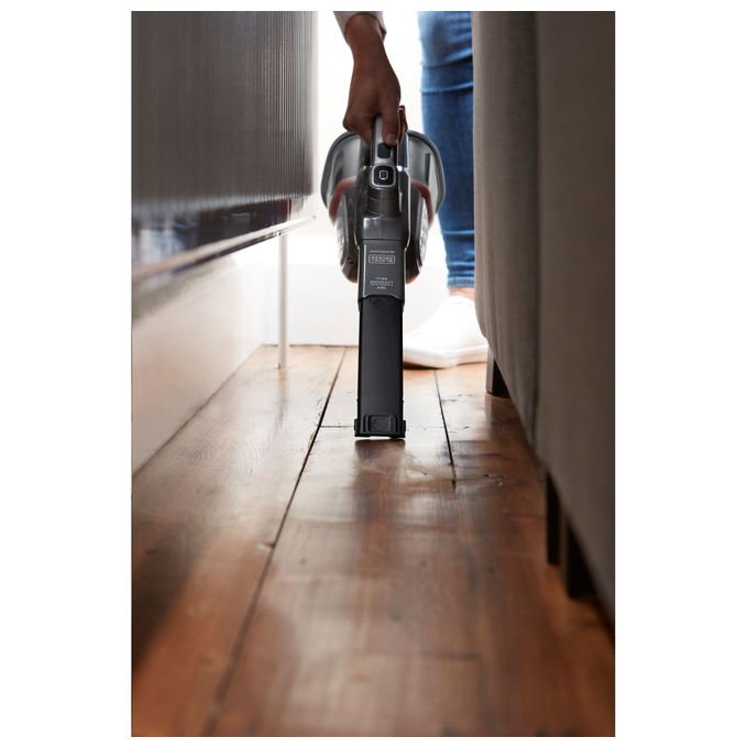 Black and Decker BHHV520JF-QW Aspirapolvere Portatile Senza Fili 0,7 L Autonomia 21 min Filtri Lavabili colore Nero Argento Titanio