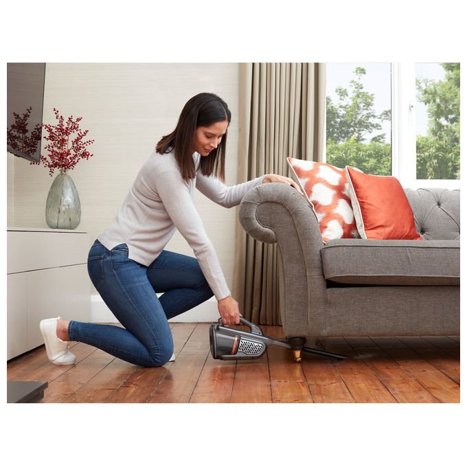 Black and Decker BHHV520JF-QW Aspirapolvere Portatile Senza Fili 0,7 L Autonomia 21 min Filtri Lavabili colore Nero Argento Titanio