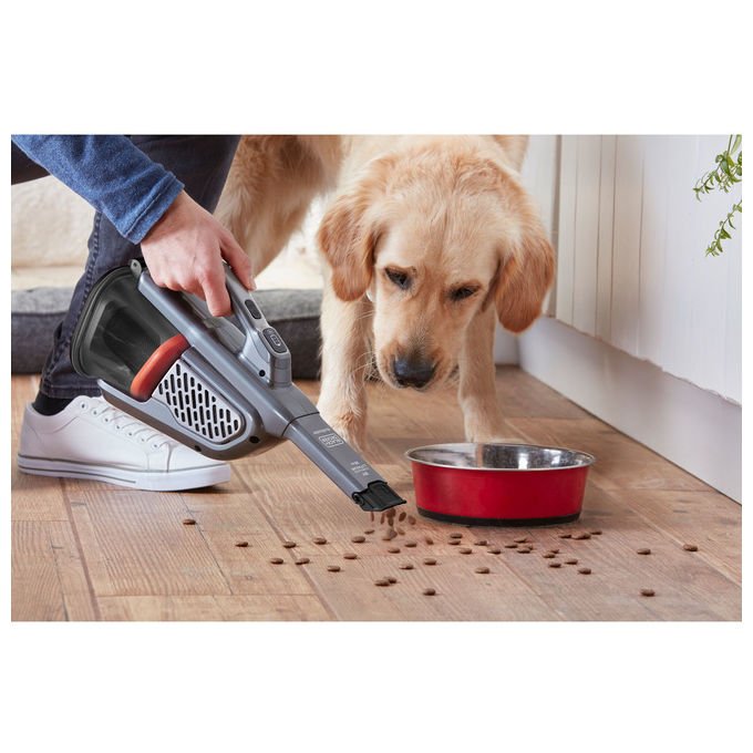 Black and Decker BHHV520JF-QW Aspirapolvere Portatile Senza Fili 0,7 L Autonomia 21 min Filtri Lavabili colore Nero Argento Titanio