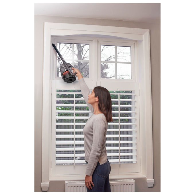 Black and Decker BHHV520JF-QW Aspirapolvere Portatile Senza Fili 0,7 L Autonomia 21 min Filtri Lavabili colore Nero Argento Titanio