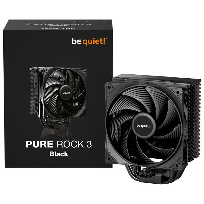 Be quiet! 4260052192481 Pure Rock 3 Dissipatore ad Aria 4 Heatpipe 120 mm 2000 rpm 101,2 m³-h 2,41 mmH2O colore Nero