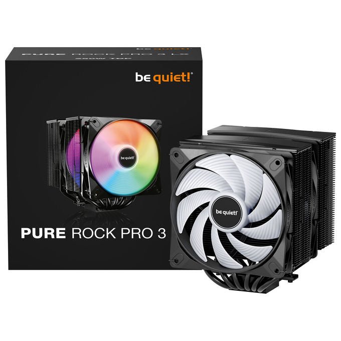 Be quiet! PURE ROCK PRO 3 LX Raffreddatore d'aria 250 W 2 ventole ARGB colore Nero