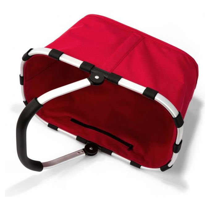 Reisenthel BK3004 Carrybag Borsa pieghevole impermeabile in poliestere con base rigida e tasca interna colore Rosso