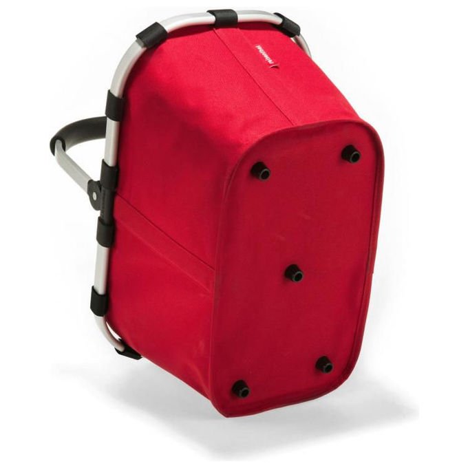 Reisenthel BK3004 Carrybag Borsa pieghevole impermeabile in poliestere con base rigida e tasca interna colore Rosso