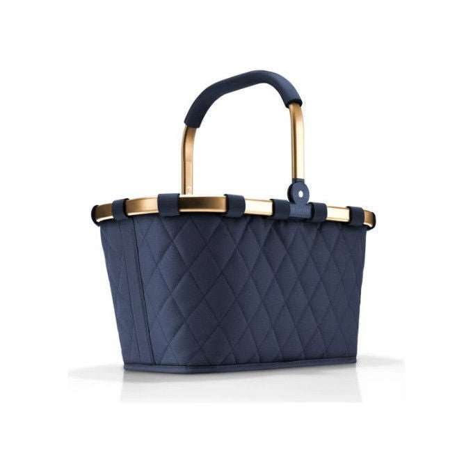 Reisenthel BK4111 carrybag Cestino per shopping in plastica riciclata 22 L con struttura in alluminio base rinforzata colore Oro