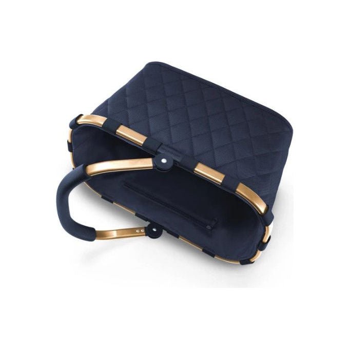 Reisenthel BK4111 carrybag Cestino per shopping in plastica riciclata 22 L con struttura in alluminio base rinforzata colore Oro