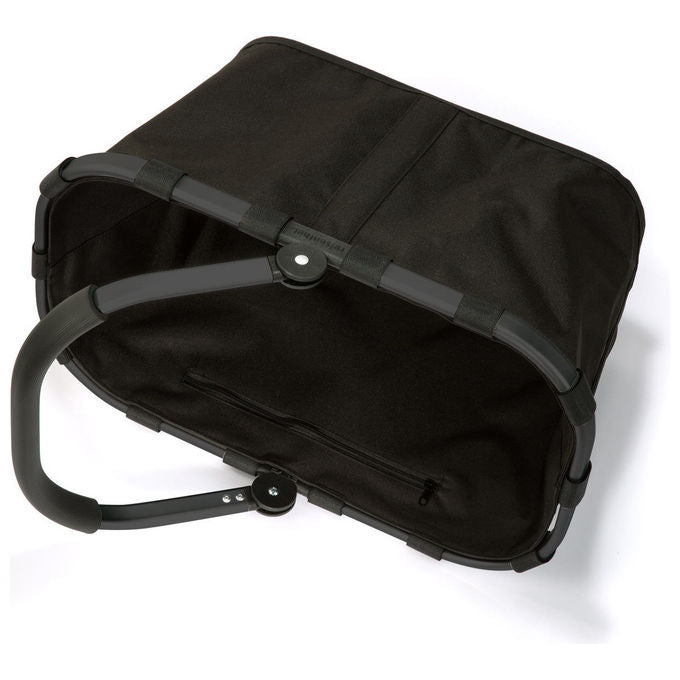 Reisenthel BK7040 Carrybag Frame Cestino per shopping in poliestere riciclato con telaio in alluminio 22 L colore Nero
