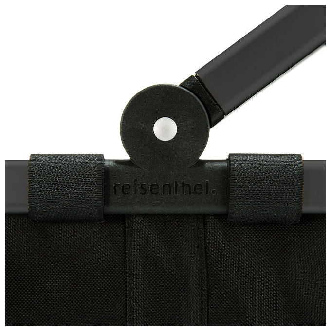 Reisenthel BK7040 Carrybag Frame Cestino per shopping in poliestere riciclato con telaio in alluminio 22 L colore Nero