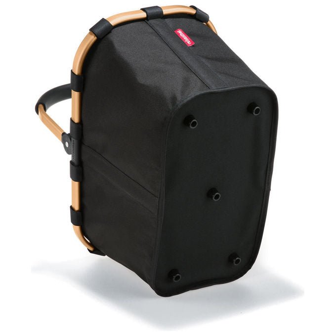 Reisenthel BK7041 Carrybag Frame Cestino per shopping in PET riciclato con telaio in alluminio 22 L colore Nero Oro