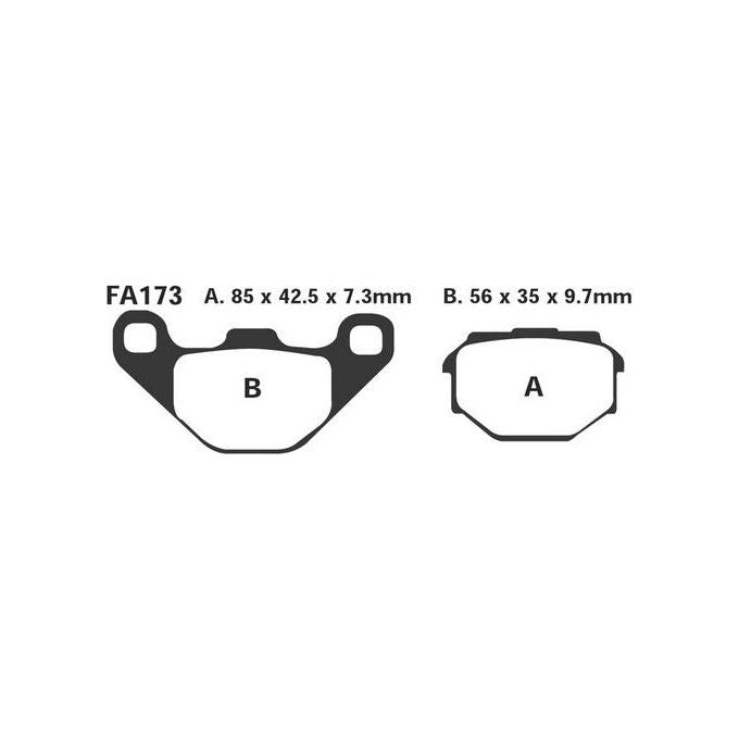 [ComeNuovo] EBC SFA173 Pastiglie Sfa Malaguti F10 Ant