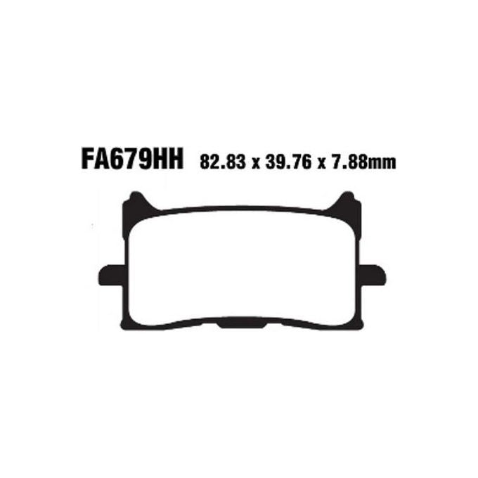 EBC FA679HH Pastiglie Hh Honda Africa Twin 1000 16- anteriore
