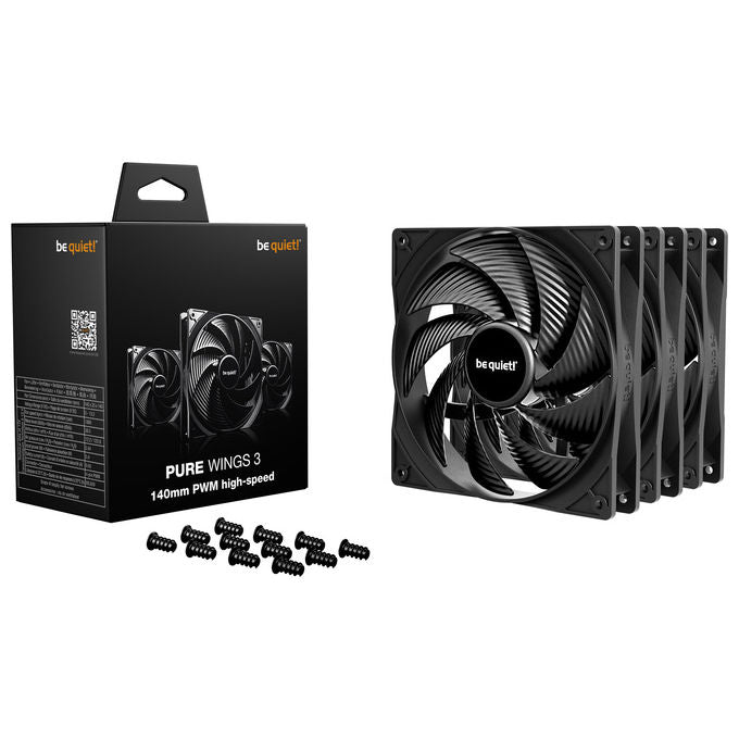 Be quiet! BL138 Pure Wings 3 Ventola da 140 mm 1800 rpm 122,6 m³-h PWM con Cuscinetto Rifle colore Nero