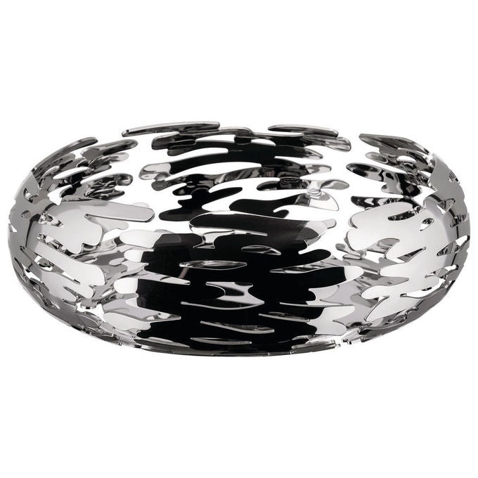 Alessi BM02 Cestino Rotondo Barknest in Acciaio Inossidabile 18-10 Lucido colore Lucido