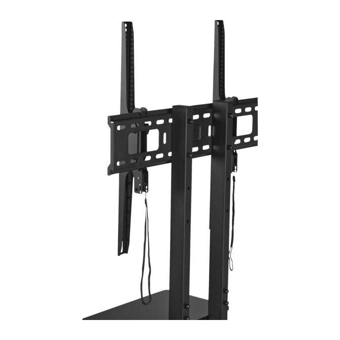 One For All BM4673 Supporto TV a Pavimento Ruote Bloccabili Altezza Regolabile Fino a 50 Kg VESA 600x600 mm Inclinazione 10° colore Nero