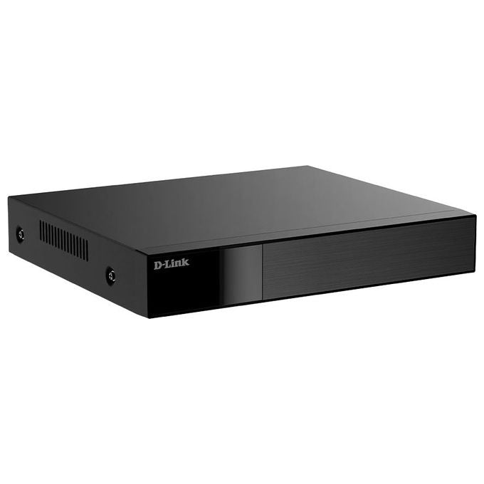 D-Link BNR-008-E BNR-008 NVR 8 Channel Network Risoluzione 1920x1080 Pixel 1080p 2 HDMI 1 VGA 2 USB 2.0 1 LAN SATA III Nero colore Nero