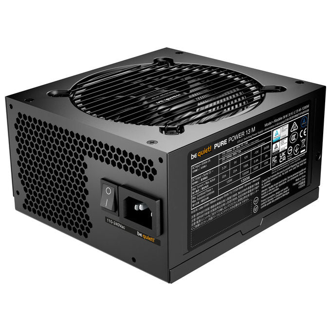 Be quiet! BP029EU Pure Power 13 M Alimentatore 1200 W 80 PLUS Gold Completamente Modulare ATX 3.1 PCIe 5.1 Ventola 120 mm colore Nero