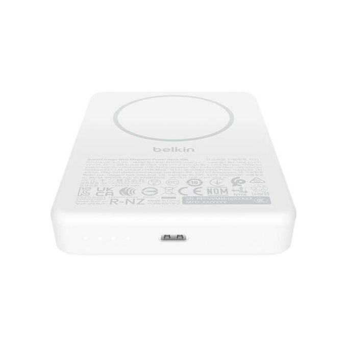 Belkin BPD015hqWH BoostCharge Power Bank Magnetico 10000 mAh 7,5 W USB-C colore Bianco