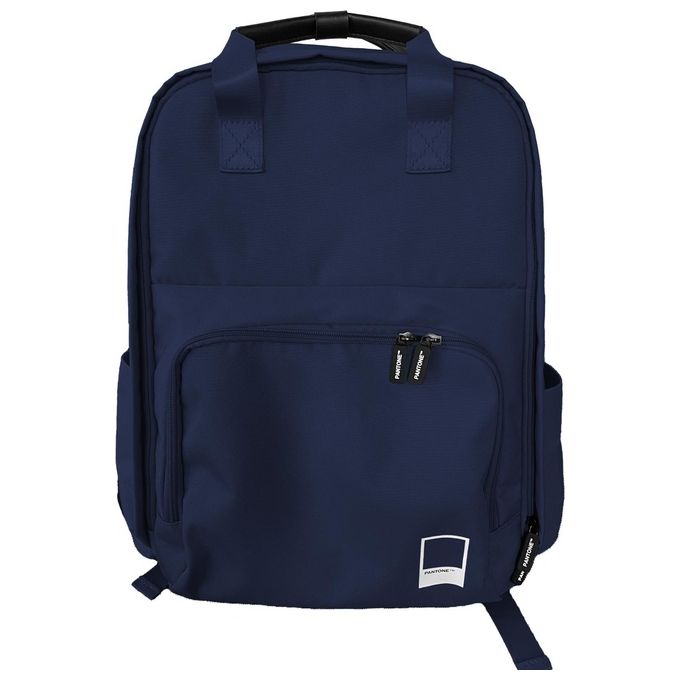 Pantone PT-BPK002N – Zaino laptop 15,6? in leggero polietilene-PUR, 3 scomparti, blu, robusto e moderno