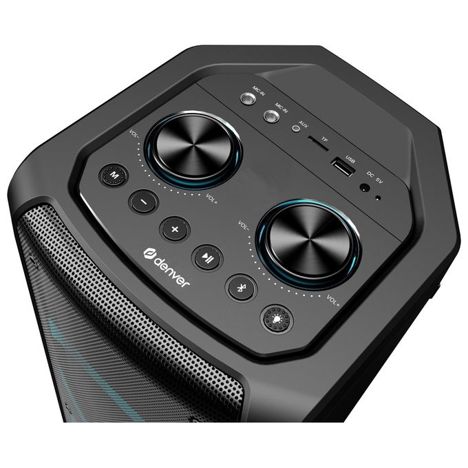 Denver BPS-352 Altoparlante Portatile Stereo Bluetooth 300 W con LED Multicolore colore Nero