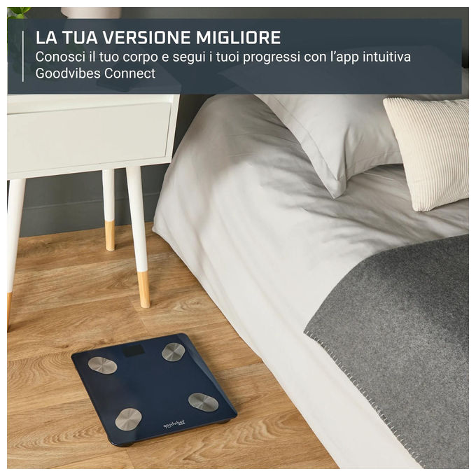 Rowenta BR9720 Bilancia Smart 180 kg 15 indicatori colore Blu