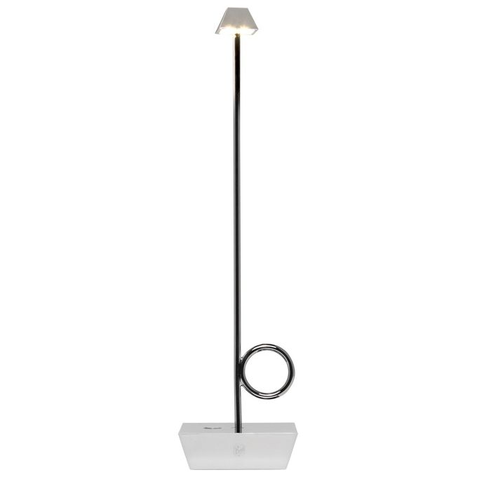 BROGGI DESIGN Lampada Bugia Ricaricabile Cromata per Casa e Brico