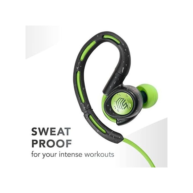 Cellular Line ATHLETY Auricolare Bluetooth Sport Dotato di Certificazione IPX4 e Archetto Flessibile BìVerde
