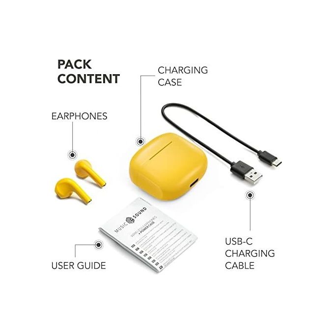 Cellular Line Auricolare Bluetooth Tws Swag Giallo