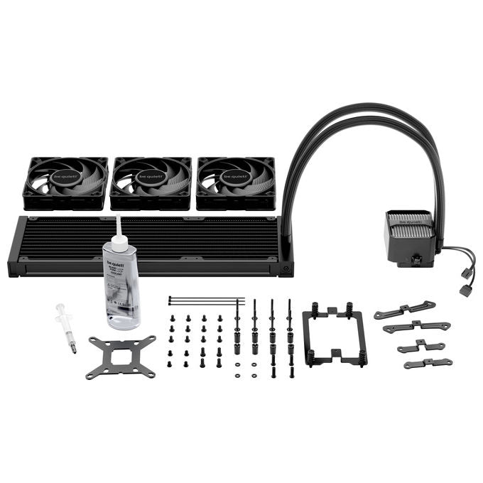 Be Quiet! BW025 Silent Loop 3 Raffreddatore di Liquidi 360 mm 3 Ventole 120 mm LED RGB compatibile LGA 1700 AM5 colore Nero
