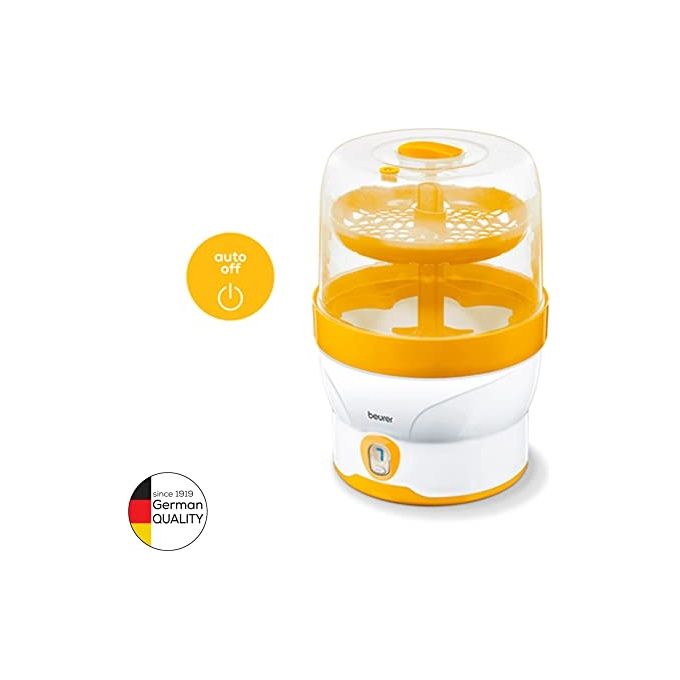 Beurer 953.08 BY 76 Sterilizzatore Digitale a Vapore, Arancione