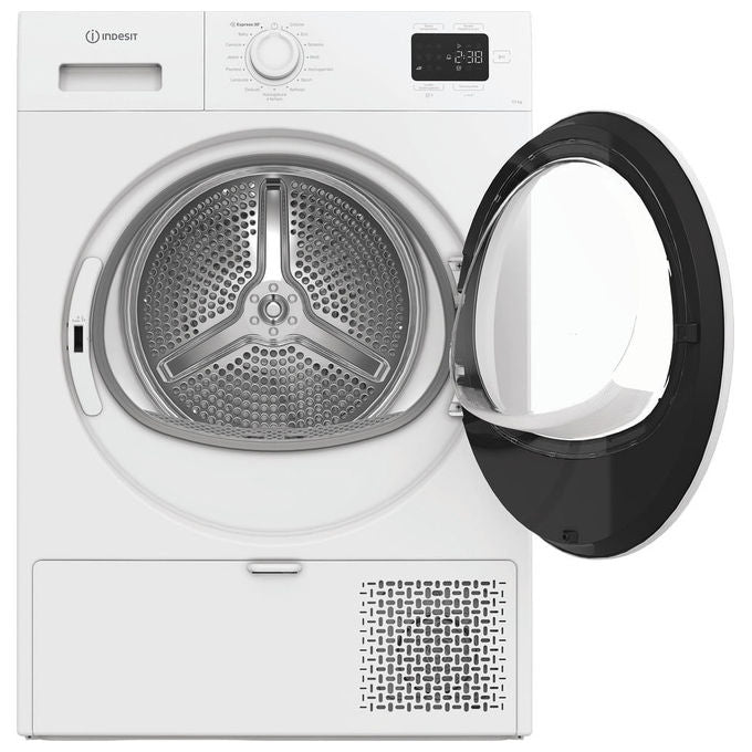 Indesit C YD 103D WW IT Asciugatrice a Pompa di Calore 10 Kg Classe D Display Digitale Partenza Differita Funzione Antipiega (59.8x84.6x60.7 cm) colore Bianco