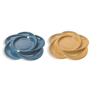 AandF C104713 Piatto Fonduta Fiore Blu