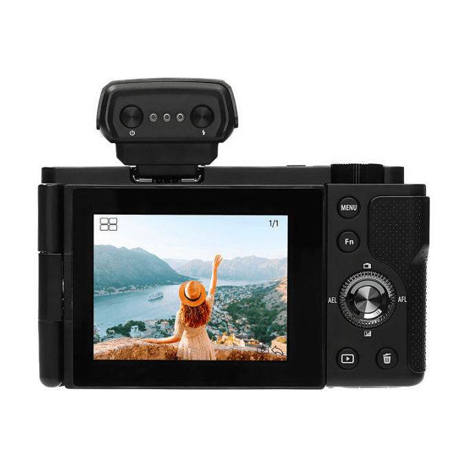 AgfaPhoto C110 Fotocamera Digitale 24 MP con Risoluzione Interpolata Sensore Sony CMOS IMX458 Video 4K Zoom Ottico 3x Schermo Touch Rotabile 2.8 pollici Wi-Fi Stabilizzazione Colore Nero