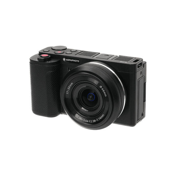 AgfaPhoto C110 Fotocamera Digitale 24 MP con Risoluzione Interpolata Sensore Sony CMOS IMX458 Video 4K Zoom Ottico 3x Schermo Touch Rotabile 2.8 pollici Wi-Fi Stabilizzazione Colore Nero