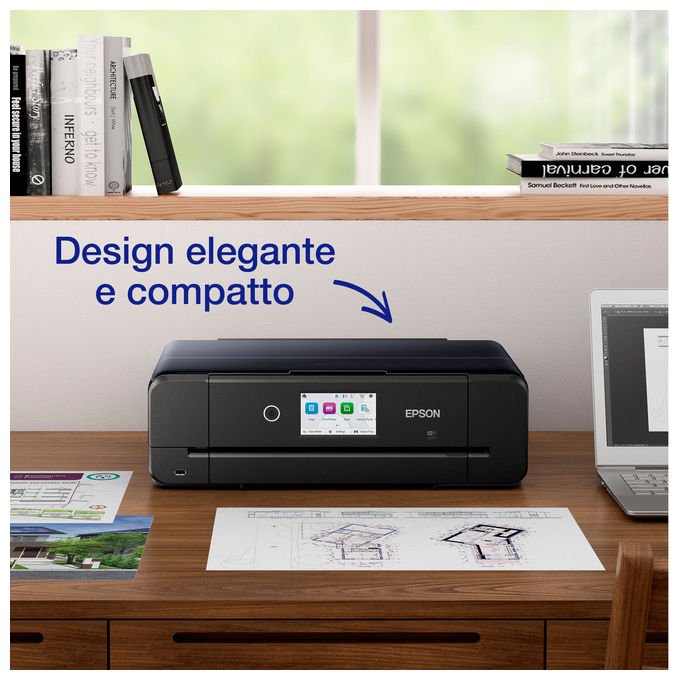 Epson C11CL95402 Expression Photo XP-980 Stampante Multifunzione Inkjet A3 Wi-Fi LCD Touch Nero