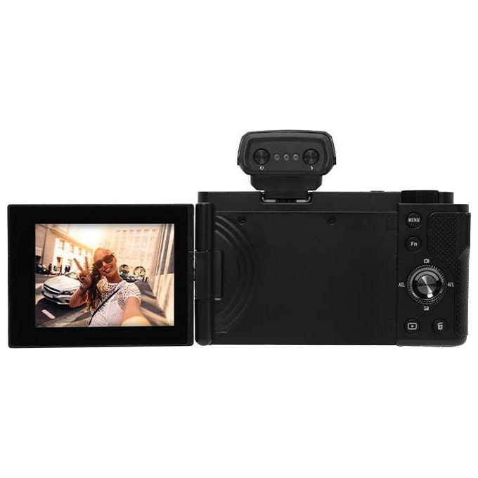 AgfaPhoto C130 Realishot Fotocamera Compatta 24 MP CMOS 4K Wi-Fi Schermo Touch Rotante Zoom Ottico 10x colore Nero