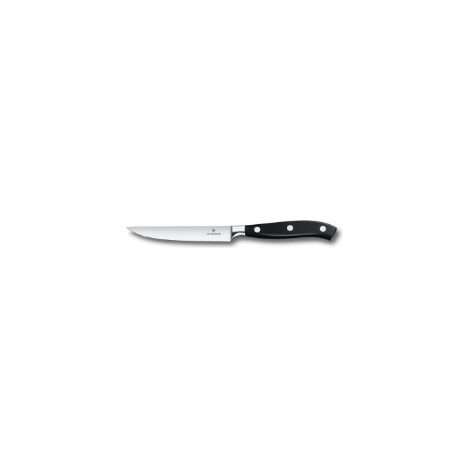 Victorinox 7.7203.12WG Grand Maître Coltello da bistecca Lama seghettata 12 cm colore Nero