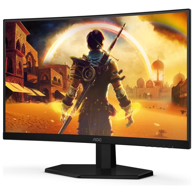 AOC C24G42FE G4 Monitor Curvo 23.6'' FHD 180Hz HDR10 colore Nero Rosso