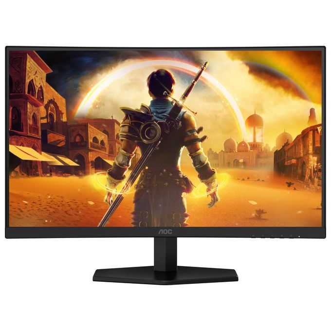 AOC C27G42FE G4 Monitor Gaming Curvo 27'' FHD 180 Hz 0,5 ms colore Nero Rosso