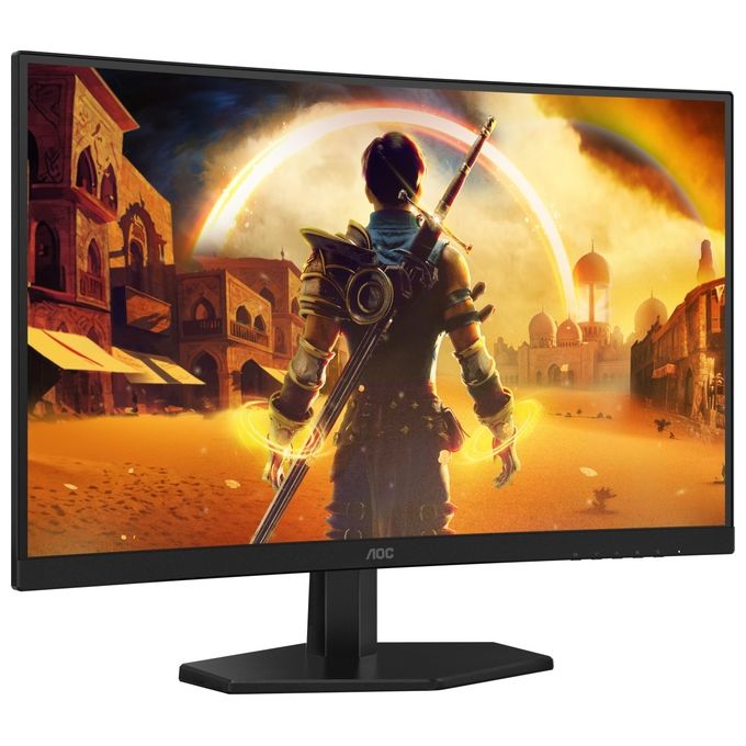 AOC C27G42FE G4 Monitor Gaming Curvo 27'' FHD 180 Hz 0,5 ms colore Nero Rosso