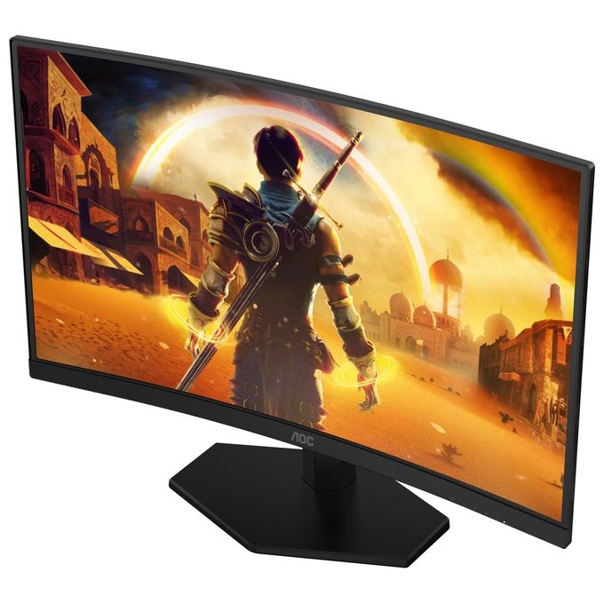 AOC C27G42FE G4 Monitor Gaming Curvo 27'' FHD 180 Hz 0,5 ms colore Nero Rosso