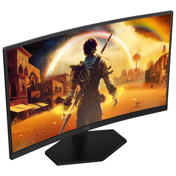AOC C27G42FE G4 Monitor Gaming Curvo 27'' FHD 180 Hz 0,5 ms colore Nero Rosso
