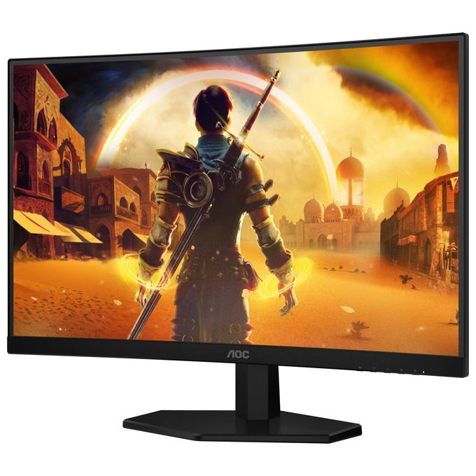 AOC C27G42FE G4 Monitor Gaming Curvo 27'' FHD 180 Hz 0,5 ms colore Nero Rosso