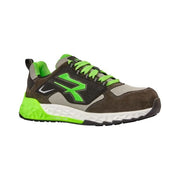 U-power DON'T WORRY... BE HAPPY! 0RT20026-45 BRAN ESD Scarpe Antinfortunistiche S1PS HI HRO FO SR Suola Super Critical Technology Tomaia Elasticizzata Pelle Scamosciata colore Nero Verde