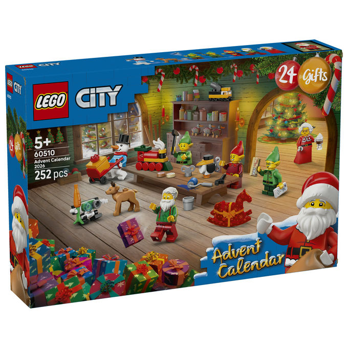 Lego 60510 Calendario dell'Avvento 2026 Set da Costruzione con 24 Sorprese 252 Pezzi colore Multicolore
