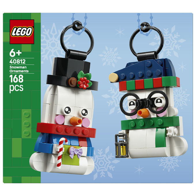 Lego 40812 Pupazzi di Neve Ornamentali Set da Costruzione 168 Pezzi per Bambini da 6 Anni in Su colore Multicolore
