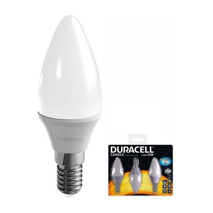 Duracell Lampada led Oliva e14 w 3,8 2700^k pz.3