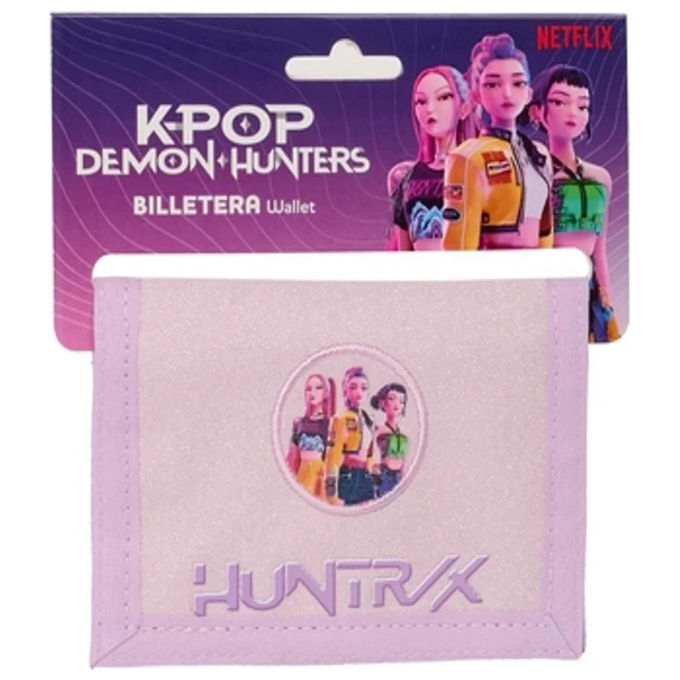 Safta APOR0289 Portafoglio KPop Demon Hunters Iconic in Poliestere 12,5 x 9,5 cm colore Nero